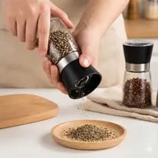 Moedor Ajustável Inox Multiuso Ideal para Temperos Cozinha