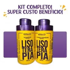Kit Shampoo Condicionador Liso Terapia Progressiv Pós Químic
