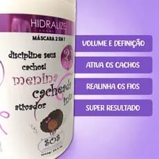 Mascara 2 Em 1 Menina Cacheada 1kg Hidralize Ativa Os Cachos