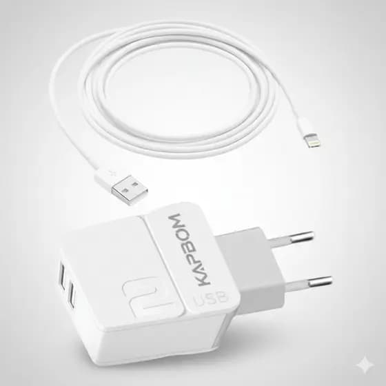Carregador Turbo 2 Usb Para iPhone 7, 8 Plus, X, Xr, 11, 12 Pro Max - O MELHOR PARA O SEU APARELHO