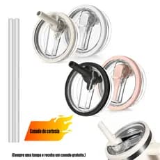 1Tampa Flip de Reposicao Prova de Vazamentos e 1 Canudo Acessórios Para Copos Térmicos 1200ML 40 0Z/887ML 30OZ