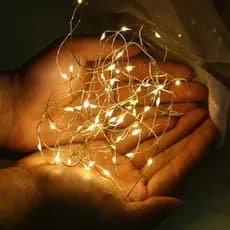 Fios de Fada Cordão De Luzes Natal E Festa Luzes De Decoração 3m 30 LEDs 3 Pilha
