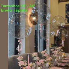 5/10/50 Un Balão Bubble Transparente 24 Polegadas 60cm Decoração Bolha Festa Enfeite Casamento Aniversario