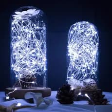 10/20/30/50 Fios de Luzes de Fada de 2 ou 3 Metros Led Cobre à Prova d’água para Decoração Festa e Aniversário