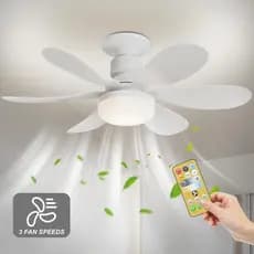 Ventilador De Teto Com Luz De 6 Hélices Controle Remoto Lcg led 60w