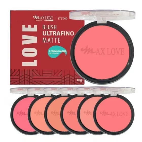 Blush Facial Ultrafino Matte A Prova D' Água - Max Love
