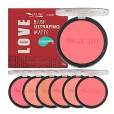 Blush Facial Ultrafino Matte A Prova D' Água - Max Love