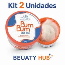 Kit 2 Unidades Bum Bum Lisinho Phállebeauty | Máscara Esfoliante Hidratante Glúteos