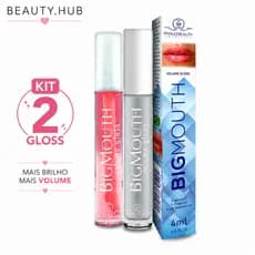 Kit C/2 Gloss Labial Volume Incolor PhálleBeauty - Efeito Bocão
