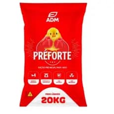 Ração Pré Inicial Para Aves Pintinhos Adm Presence Preforte 20kg