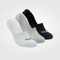 Kit 3 Pares Meia Sapatilha Invisivel Masculina Feminina Com Silicone