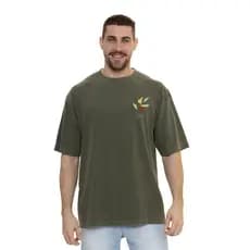 Camiseta Over Streetwear Masculina Estonada Estampa Minimalista Treino Academia Fitness