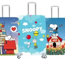 Capa De Mala Personalizada Snoopy Viagens Bagagens