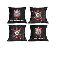 Kit com 4 Capas de Almofada 40x40 – Tema Times