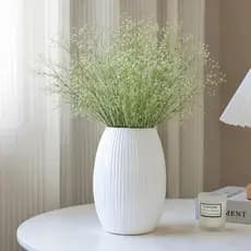 Haste de Flor Mosquitinho Artificial Creme com Toque Real 69 cm Permanente