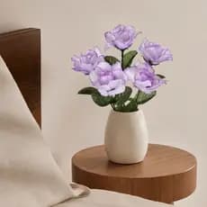 Buquê De Rosas Com Complementos Com 5 Rosas 30cm Shopsul