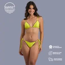 Biquíni Cortininha Tayrone Elegância e Conforto Crochê