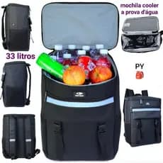 Mochila Cooler Reforçada 33L Mormaii Isolamento Térmico Desenho Do Tecido Lizo MOR2509