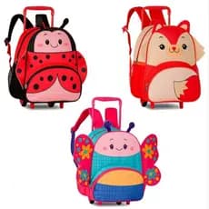 Mochila De Rodinha Creche Animais infantil Pets Pará Criança Minina Resistente Clio 24018