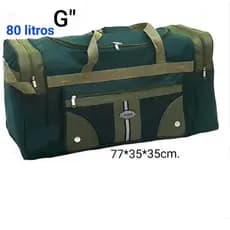 Bolsa De Viagem Tiracolo Grande Tam G 80L Reforçada Esportiva Unissex Feminina Feminino 02083