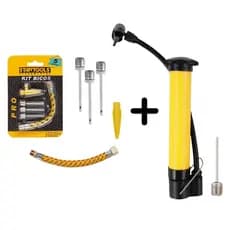 Bomba De Ar 5 Bicos Mangueira de Encher Pneu Bike Moto Bola - Pedal with Joy