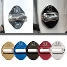 Collab 4 Peças Capa De Proteção Para Fechadura De Porta De Carro Trava De Aço Inoxidável Cidade Jazz BRV Honda Civic Acc