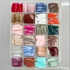 576 Peças de Alfinetes de Balé Trapezoidais Médios Alfinetes de Balé Trapezoidais 24 Cores Misturadas Alfinetes de Cor S