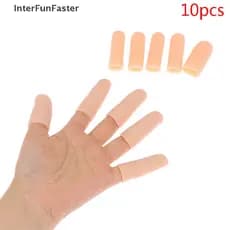 InterFunFaster 10pcs/set Silicone Gel Tubo Bandagem Manual Protetor De Dedo Alívio Da Dor Tampa Do Polegar