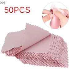 ODS 50 PCS Limpador De Pano De Polimento De Prata Jóias Anti-Tarnish Tool Ferramenta De Limpeza 2018 Silv