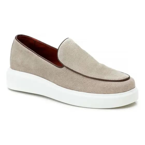 Sapato Masculino Slip-On Confortável Macio Couro Legítimo Estilo Tênis Elegante