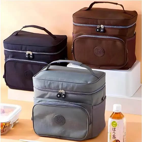 Bolsa Térmica Grande Portatil Marmita Viagem Com Alça Lancheira Térmica Grande Para Marmita Fitness Academia Frutas