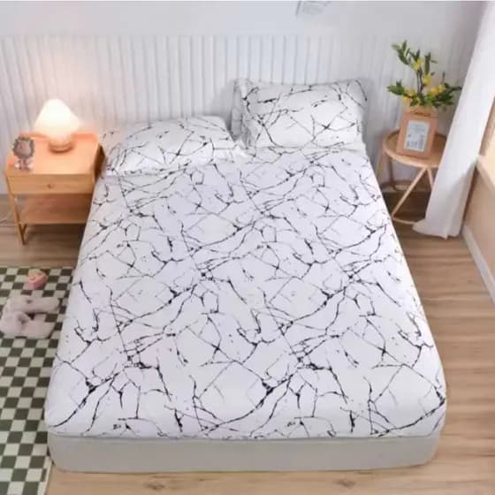 Kit Jogo de Lençol Microfibra Estampado Cama Solteiro / Casal / Queen / King