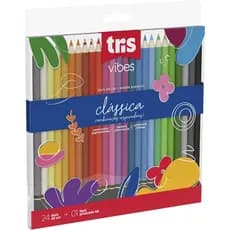 Lapis Cor Tris Vibes 24 Cores Classica + 1 Lapis 6B