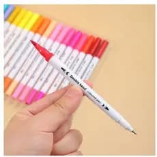 Kit60/80/100/120 pecas Caneta Brush Pen  com ponta dupla pincel estilo brushpen e ponta fina