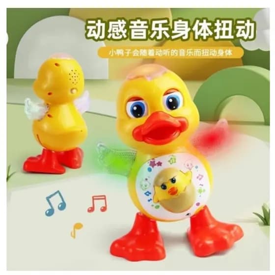 Brinquedo Pato Dançante Musical Anda Dança Mexe Com Luz e Som e outros!