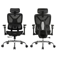 Cadeira Ergonômica Escritório  Altura Ajustável Pescoço Regulável Tecido Mesh Lombar Elástico 150kg