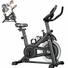 Bicicleta Spinning Silenciosa Ajustável Volante 6kg Sistema por Feltro Suporta até 200kg