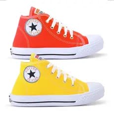 Kit 2 Pares Tênis Botinha Infantil Star Menino e Menina Casual Ótima Qualidade Confortável Promoção Envio Imediato