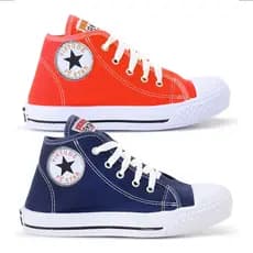 Kit 2 Pares Tênis Botinha Casual Infantil Star Menino e Menina Ótima Qualidade Confortável Envio Imediato Promoção