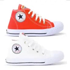 Kit 2 Pares Tênis Botinha Infantil Star Menino e Menina Casual Ótima Qualidade Confortável Envio Imediato Promoção