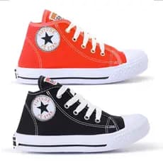Kit 2 Pares Tênis Star Casual Botinha Infantil Menino e Menina Confortável Promoção Envio Imediato Ótima Qualidade