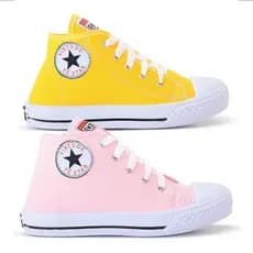 Kit 2 Pares Tênis Botinha Infantil Star Casual Menino e Menina Ótima Qualidade Confortável Promoção Envio Imediato