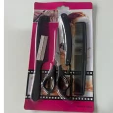 Kit Cabeleireiro Escova - Tesoura