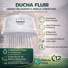 CHUVEIRO ELETRICO DUCHA FLUIR 4 TEMPERATURAS ZAGONEL
