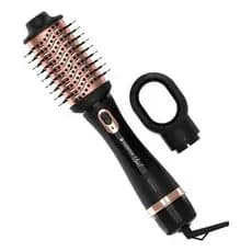 Escova Secadora Alisadora Modeladora Bocal Secador Cadence Preto e Rose ESC800 Bivolt 1200w