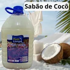 Sabão Líquido Para Lavagem de Roupas Tapetes Chão 5 Litros