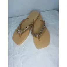 chinelo feminino com brilho solado antederapante