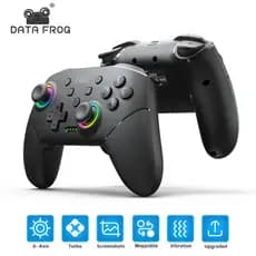 Controle para Nintendo Switch, OLED Bateria recarregável, Função Turbo Programável, Luz RGB