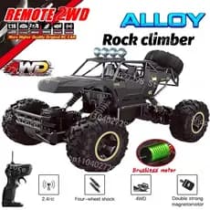 Carro  4WD RC off-road, controle remoto, luzes LED, alta velocidade, ideal para corrida