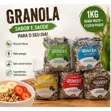 Granola Martigran 100% Natural Sem Aromatizantes, Corantes e Conservantes | Tradic, Castanha, Frutas, Choco. e S/ açúcar